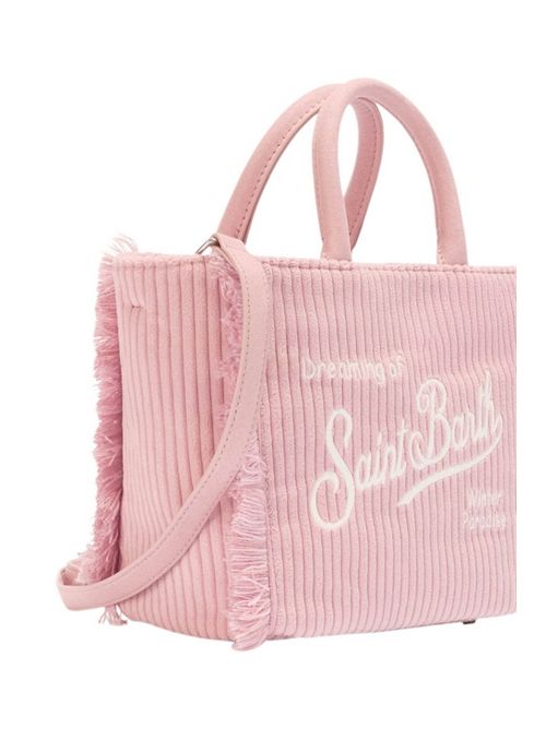 Vanity Mini women's bag in pink corduroy MC2 Saint Barth | VANITY MINI CORDUROY21 EMB